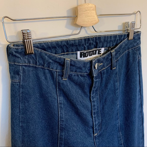 NWT Rotate Birger Christensen Jada Jeans in Dark Blue, Size 40/US8 - Picture 6 of 14